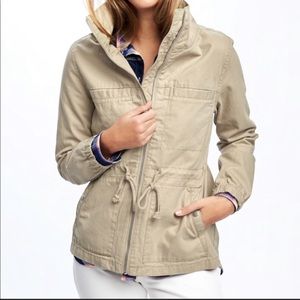 NEW Old Navy Military Combat Jacket in Sand S